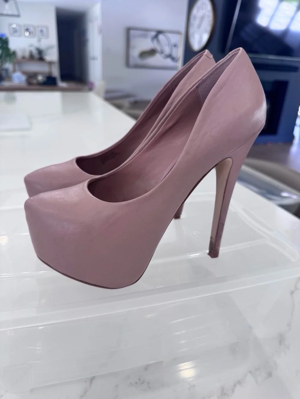 Steve Madden Blush Pink Platform Stiletto Pumps